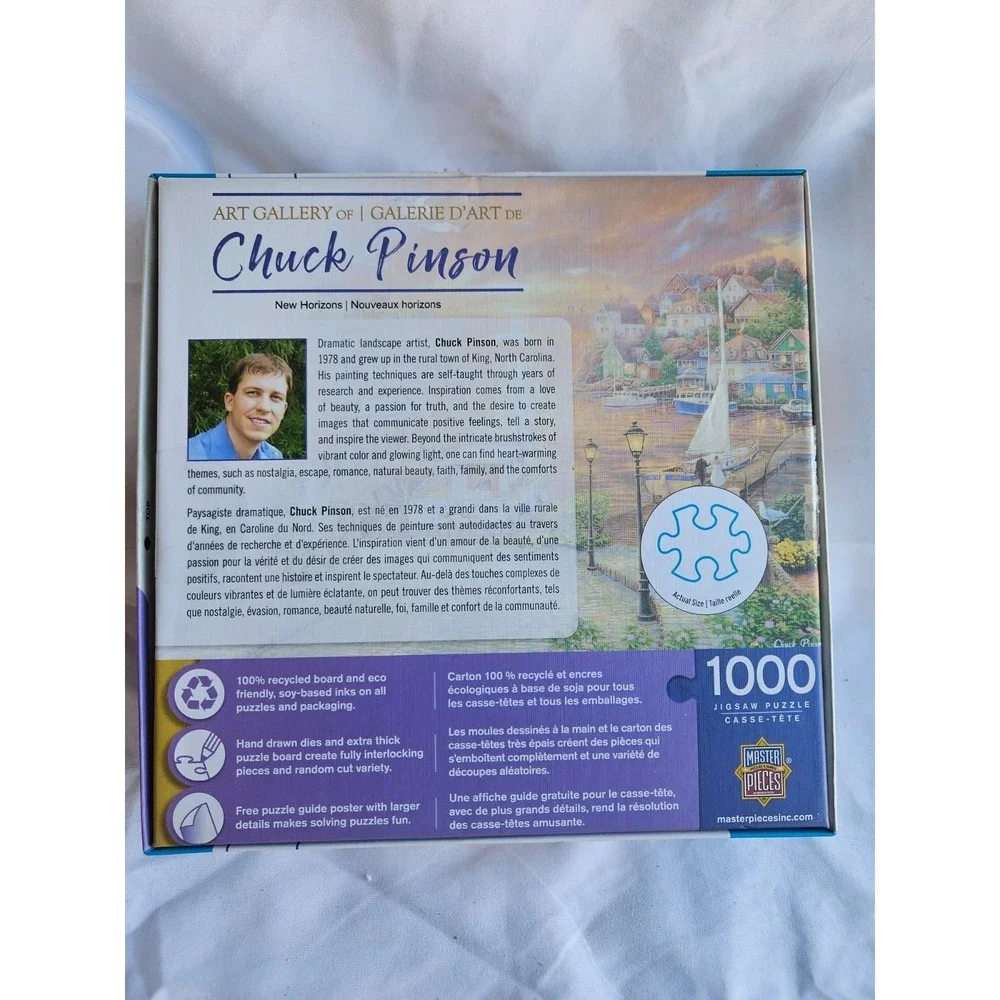 New Horizons 1000 Piece Jigsaw Puzzle Chuck Pinson by Master Pieces Linen Finish